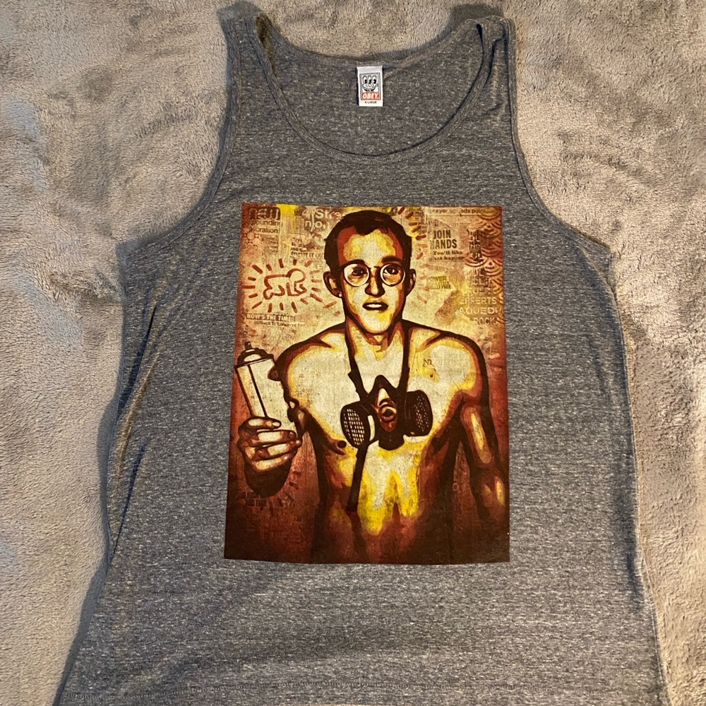 Vintage Keith Haring OBEY Tank Top